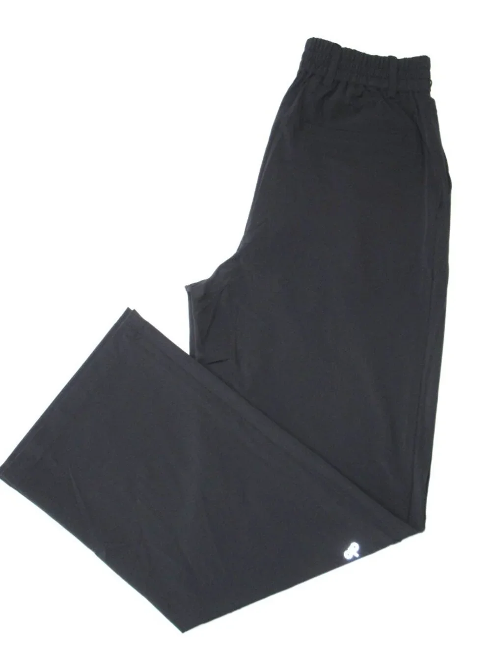 NWT Alo W51208R High-Waist Pursuit Trouser in Black Pleated Wide Leg Pants S